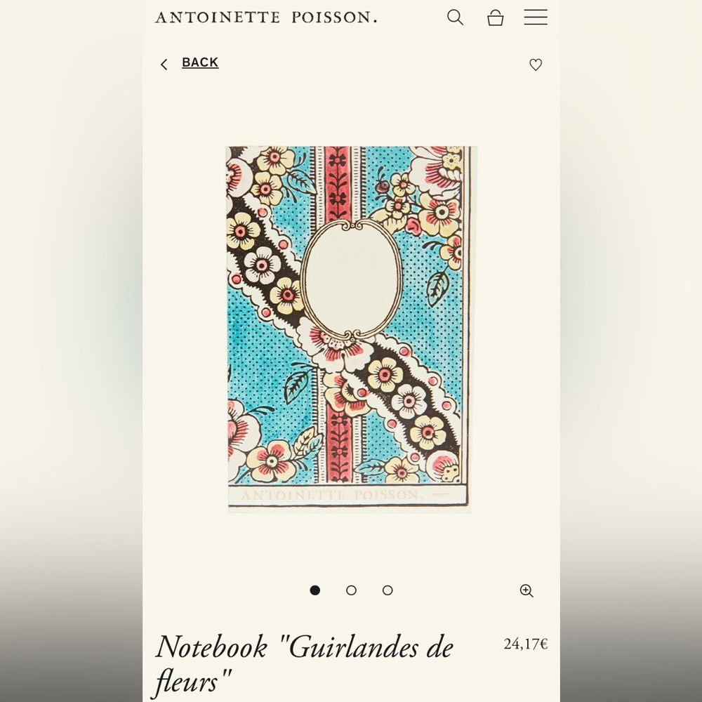 Antoinette Poisson Floral Notebook